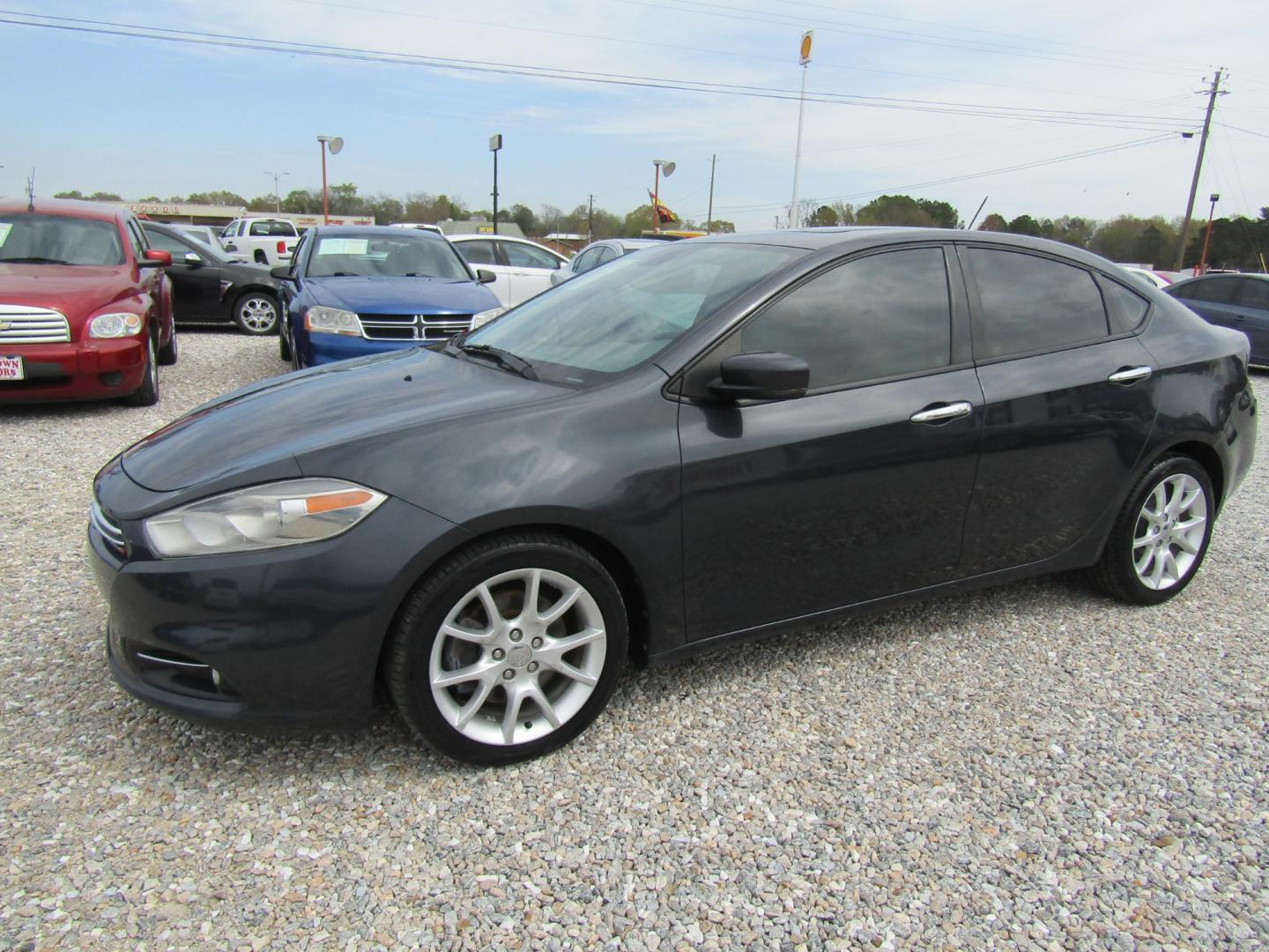 2013 Gray /Tan Dodge Dart (1C3CDFCA4DD) , Automatic transmission, located at 15016 S Hwy 231, Midland City, AL, 36350, (334) 983-3001, 31.306210, -85.495277 - Photo#2